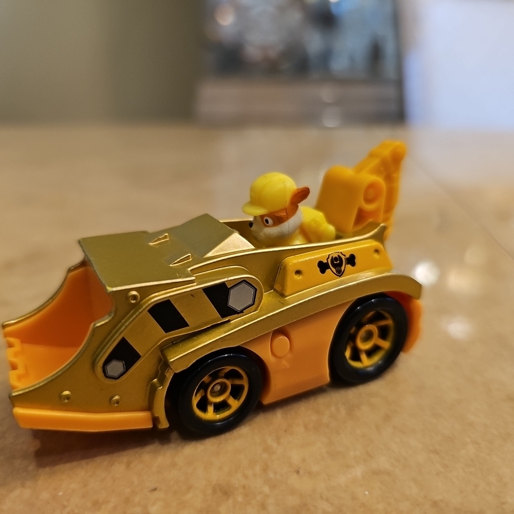 Paw Patrol Rubble Construction Truck Diecast Car True Metal 1:55 Spin Master